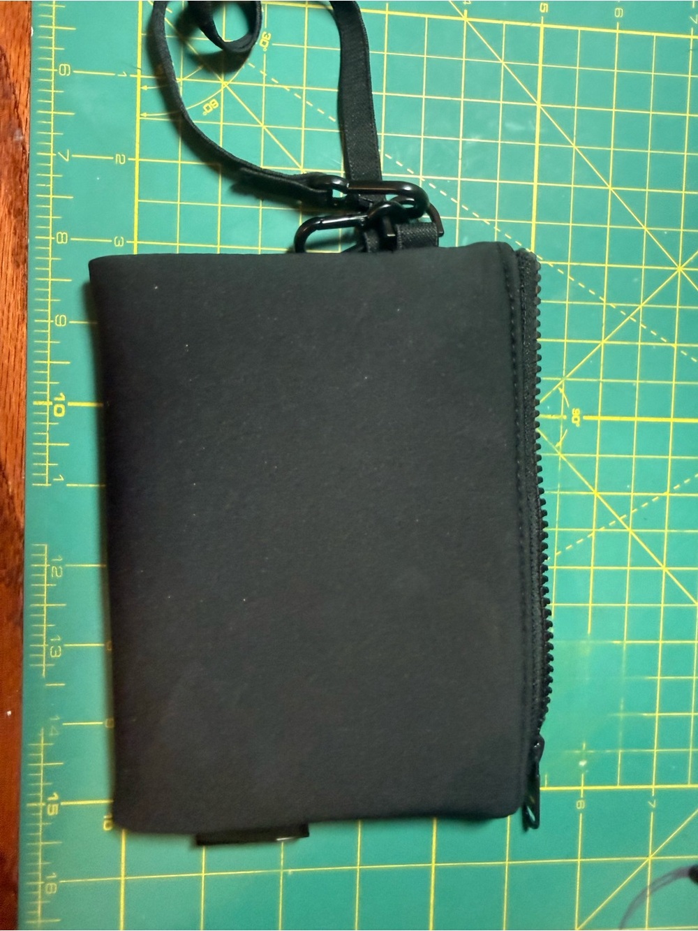 Dagne Dover Black Zip Wristlet Wallet